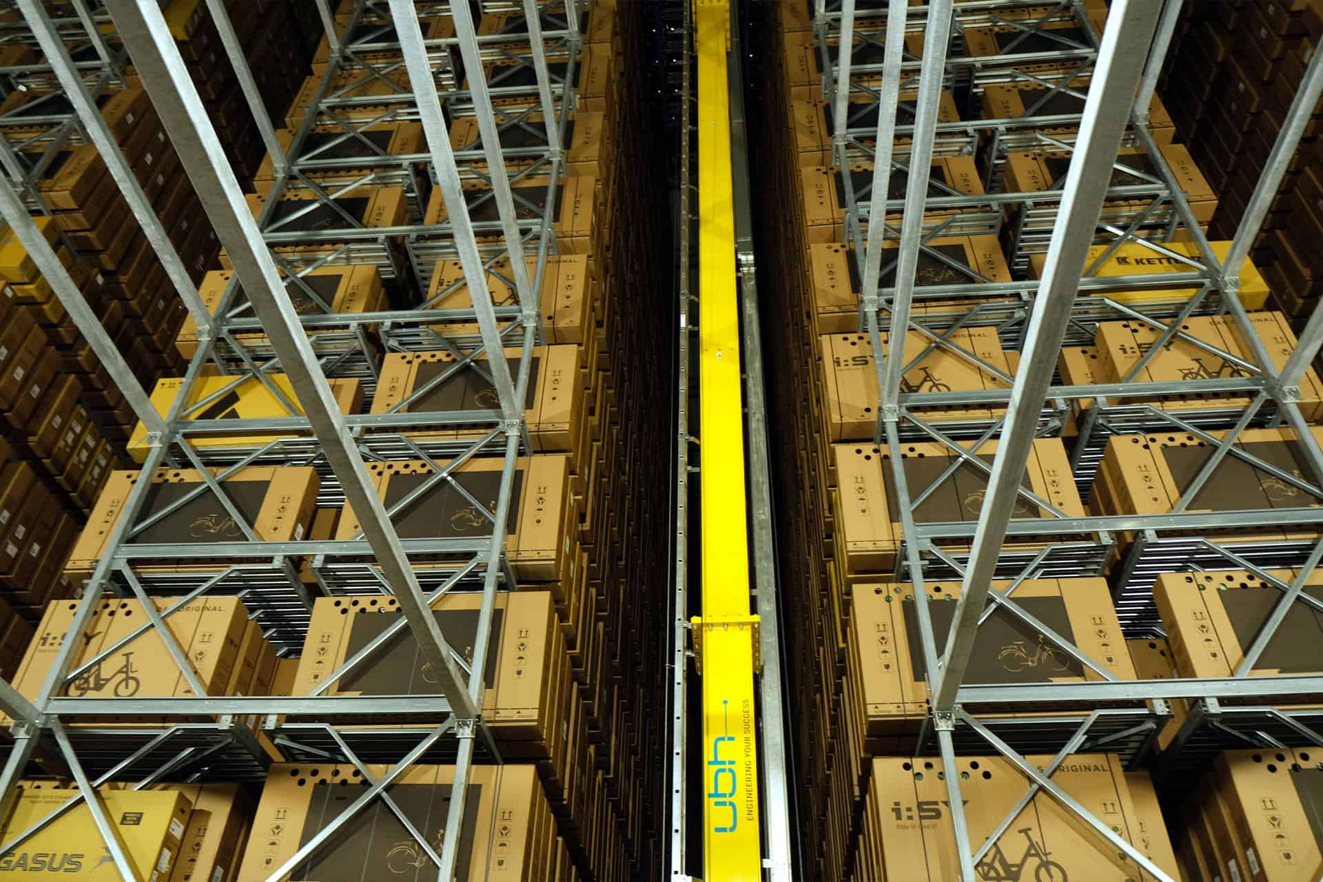 The warehouse of Kettler Alu-Rad was filled to more than 90 percent of capacity in mid-March.